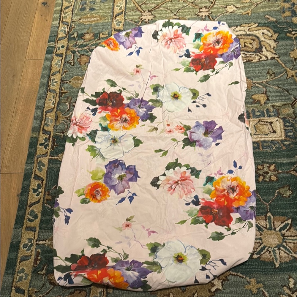 Pottery Barn Kids Floral Crib Sheet - Multicolor